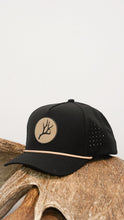 Load image into Gallery viewer, STACKED Black/Rope Performance Hat
